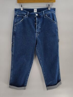 GAP Buttonfly Carpenter Denim Jeans Womens Size 10 High Waist